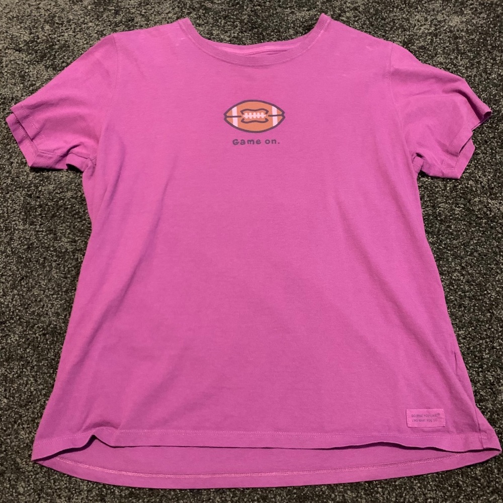 Life is good football T-shirt